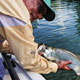 Dave West with his first tarpon on fly.